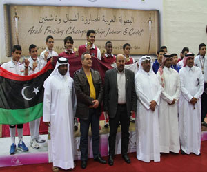   مصر اليوم - المنتخب الليبي للمبارزة لفئة الأشبال يفوز بالفضية العربية