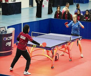 مصر اليوم - تواصل منافسات بطولة قطر الدولية لكرة الطاولة