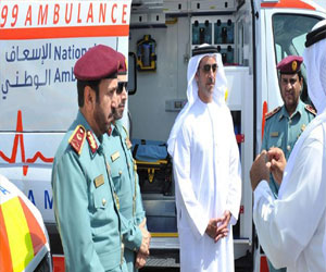   مصر اليوم - وزير الداخليَّة الاماراتي يدشن مشروع الإسعاف الوطني