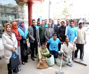   مصر اليوم - المحليّات للشباب تنظمُ حملة نظافة في سوهاج