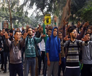   مصر اليوم - تظاهُرات لطلابِ الإخوان في جامعة عيّن شمس