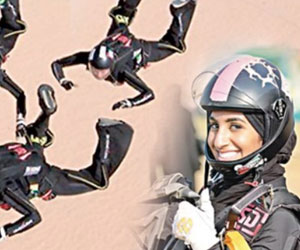   مصر اليوم - أول إماراتية تقفز بالمظلة من إرتفاع 13 ألف قدم