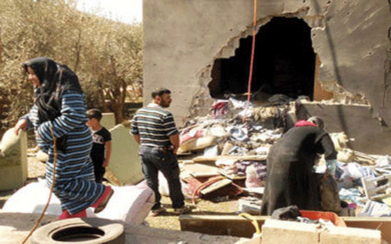   مصر اليوم - سليمان دان القصف على القرى وطلب من الجانب السوري التزام المعاهدات الدوليَّة