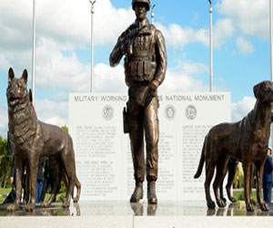   مصر اليوم - نصب تذكاري للكلاب في الولايات المتحدة تقديراً لتضحياتها