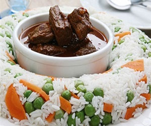   مصر اليوم - اللحم مع الأرز والخضار