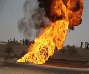   مصر اليوم - اعتداء تخريبي جديد على أنبوب النفط في مأرب اليمنية