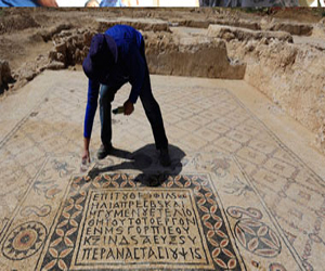   مصر اليوم - اكتشاف دير قديم بأرضية كبيرة من الفسيفساء في إسرائيل