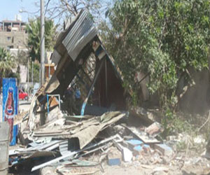 مصر اليوم - إزالة أكشاك مخالفة في منطقة بنك الإسكان في بورسعيد