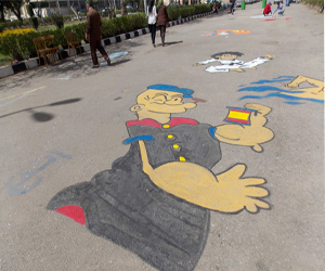   مصر اليوم - مهرجان للرسم الجرافيتي في تجارة المنصورة