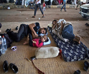   مصر اليوم - ثمانون لاجئاً سوريَّاً في العراء بعد طردهم من أرض استأجروها