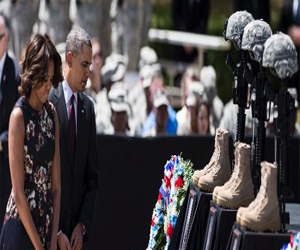   مصر اليوم - أوباما يطلب مزيدًا من الأمن للجنود خلال زيارة إلى فورت هود