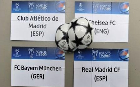   مصر اليوم - ريال مدريد الأسباني يصطدم ببايرن ميونيخ وتشيلسي يواجه أتليتكو