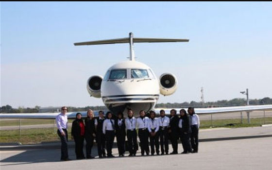   مصر اليوم - مهندسات إماراتيّات في الاتحاد للطيران في المؤتمر العالميّ للنقل الجويّ