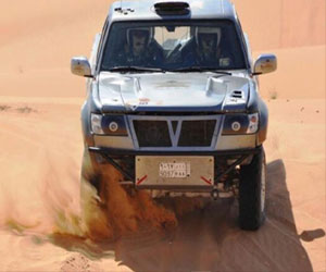 مصر اليوم - السائق السعودي إبراهيم المهنا ثانياً في بطولة الإمارات للراليات