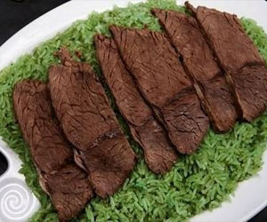   مصر اليوم - الأرز الأخضر مع اللحم