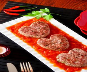   مصر اليوم - قلوب الكفتة بالبندورة