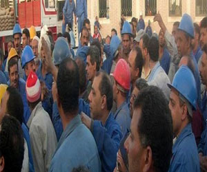 مصر اليوم - استمرار إضراب عمال السويس للأسمدة