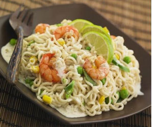   مصر اليوم - الروبيان بالكاري مع النودلز