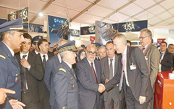   مصر اليوم - افتتاح الدورة الرابعة للمعرض الدولي لصناعات الطيران والفضاء مراكش إير شو