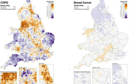  مصر اليوم - إعداد خريطة إلكترونيّة في بريطانيا تبيِّن للمستخدمين أماكن انتشار الأمراض