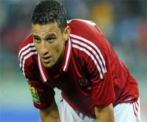   مصر اليوم - رؤوف سعيد بتسجيل هدفه القاتل أمام الدفاع المغربي