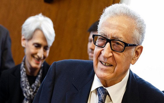 مصر اليوم - الإبراهيمي لم يستقل و سيتوجه الى نيويورك مطلع أيار المقبل لتقديم تقرير للأمم المتحدة