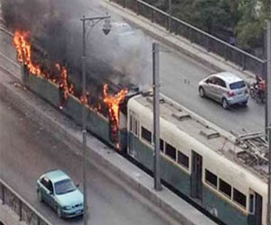   مصر اليوم - محاكمة 34 متهمًا من جماعة الإخوان بتهمة حرق ترام النزهة