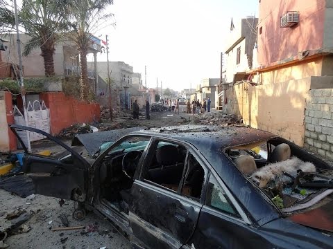 عشرات القتلى و الجرحى بتفجير سيارتين ملغومتين في بغداد