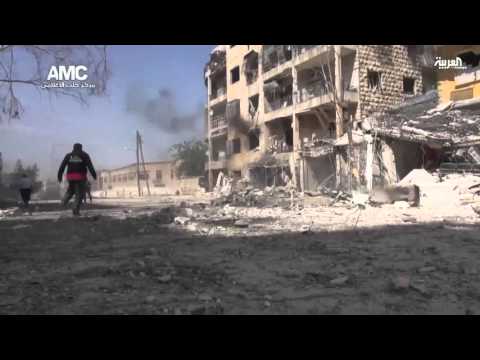 شاهد قصف النظام في حلب يشعل الميدان