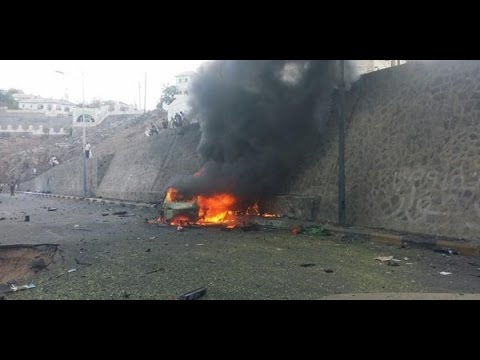 تفجير استهدف محافظ ومدير أمن عدن