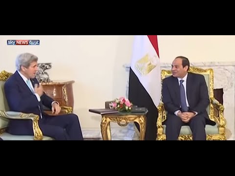 ليبيا ضمن محادثات السيسي ووزير الخارجية الأميركي