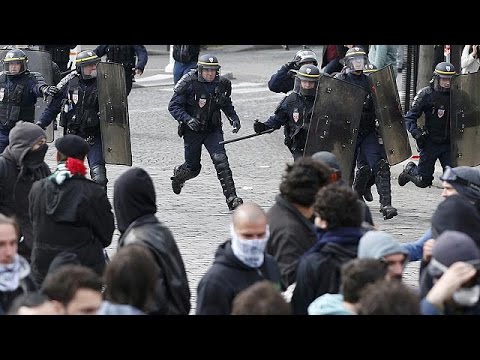 شاهد احتجاجات جديدة ضد قانون العمل في فرنسا