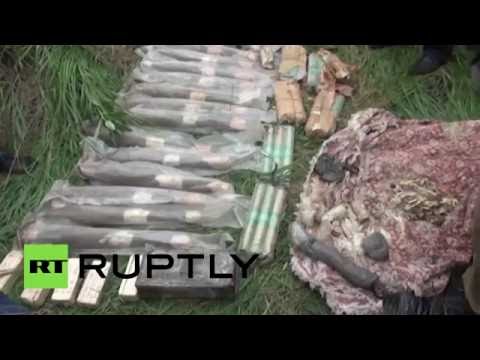 بالفيديو العثور على مخابئ للأسلحة في إنغوشيا