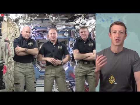 رواد فيسبوك يتابعون محادثة زوكربيرغ مع رواد المحطة الفضائية