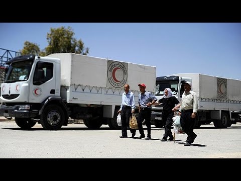 مساعدات انسانية محدودة تصل إلى داريا في سورية