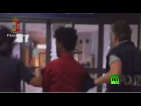 بالفيديو ترحيل مهرب البشر مريد يهديغو مدهين من السودان إلى إيطاليا