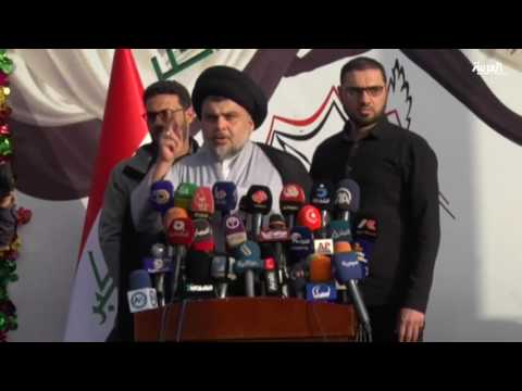 شاهد إحراق مقار أحزاب موالية لطهران وسط وجنوب العراق