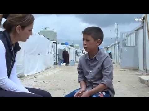 شاهد طفلان فقدا والديهما خلال قصف للطيران السوري
