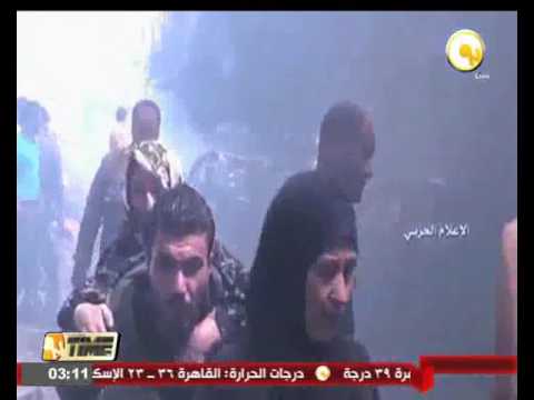 شاهد فرار مئات المدنيين من منبج هربا من المعارك