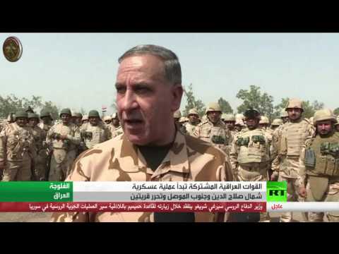 شاهد تقدم لحشود عسكرية صوب صلاح الدين والموصل