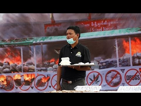 ميانمار تحرق كمية معتبرة من المخدرات