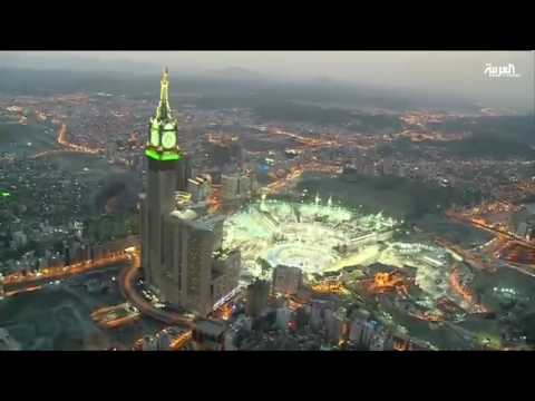 شاهد دورية جوية للأمن السعودي لمراقبة المعتمرين