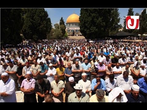 شاهد 280 ألف مصل يؤدون صلاة الجمعة