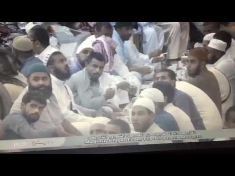 بالفيديو رد فعل المصلين لحظة وقوع انفجار الحرم النبوي