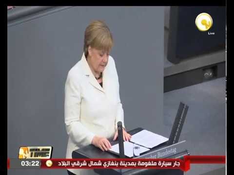 بالفيديو ميركيل يؤكد أن تعزيز دفاع الناتو مرهون بسلوك روسيا في أوكرانيا