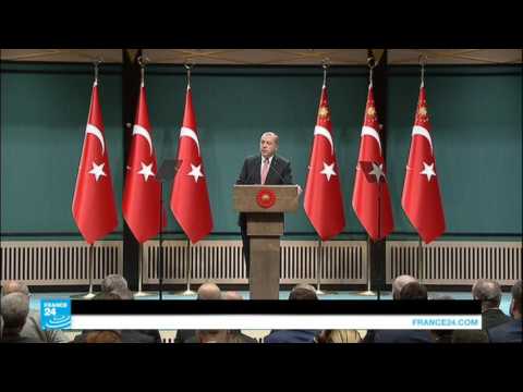 بالفيديو أردوغان يعلن فرض حالة الطوارئ في تركيا لثلاثة أشهر