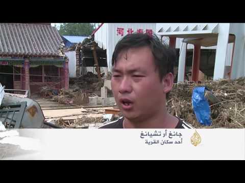 بالفيديو عشرات القتلى في فيضانات وأعاصير شمالي الصين