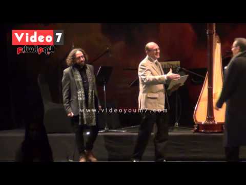 محمد صبحي يسلم الرملي جائزة ساويرس الثقافية