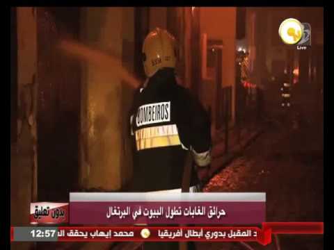 حرائق الغابات تطول البيوت في البرتغال