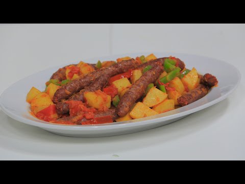 طريقة عمل سجق بالبطاطس